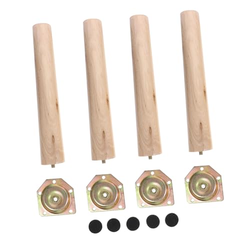 FONDOTIN 4 Sätze Holz Möbelbeine mit Montageplatten Stabile Tischbeine aus Hochwertigem Holz Hohe Möbelfüße Vielseitig Einsetzbar für Sofa Bett Schrank und Tisch FONDOTIN 4 Sätze Holz Möbelbeine mit Montageplatten Stabile Tischbeine aus Hochwertigem Holz Hohe Möbelfüße Vielseitig Einsetzbar für Sofa Bett Schrank und Tisch von FONDOTIN