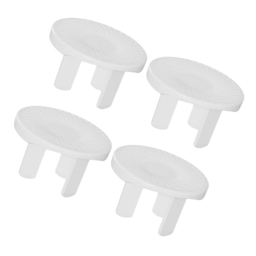 FONDOTIN 4 Stck Teiliges Steckdosenschutz Kindersicherer Schutz Installieren für Dreipolige Steckdosen Schützt vor Elektrischem Unfall Geeignet für Haushalte mit Kindern von FONDOTIN