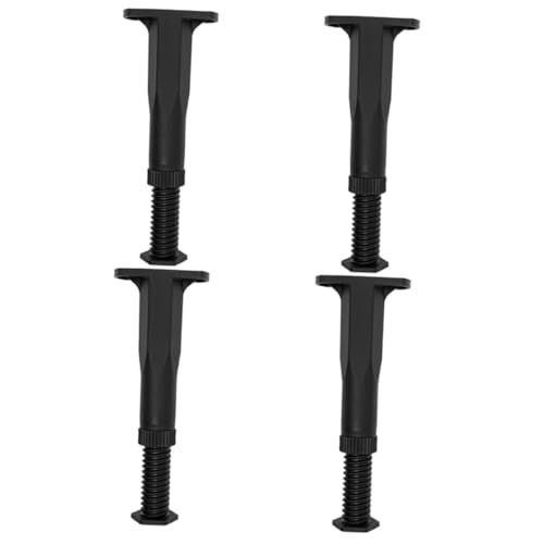 FONDOTIN 4 Stck Verstellbare Bettrahmen Stützbeine Teiliges Höhenverstellbare Möbelstützfüße Robuste Bettrahmen Mittelstütze Schonend für Boden und Möbel Langlebige Lattenrost Füße von FONDOTIN