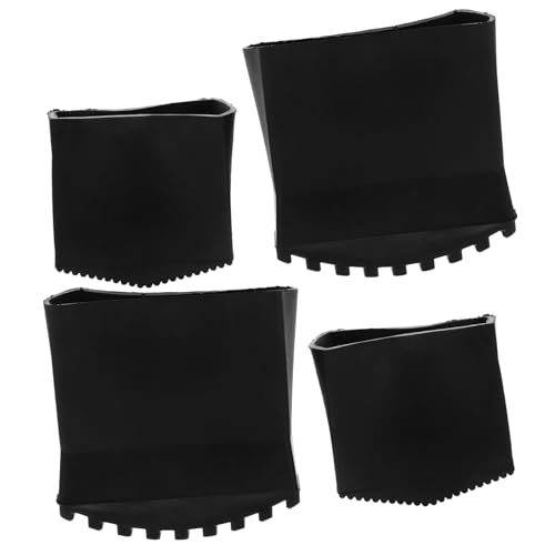 FONDOTIN 4 Stück Gummi Leiterfußschutz Teiliges Rutschfeste Leiterfüße aus Langlebigem Gummimaterial Hitzebeständig Stabilisierend Ersatz für Haushalts und Klappleitern Einfache Montage von FONDOTIN