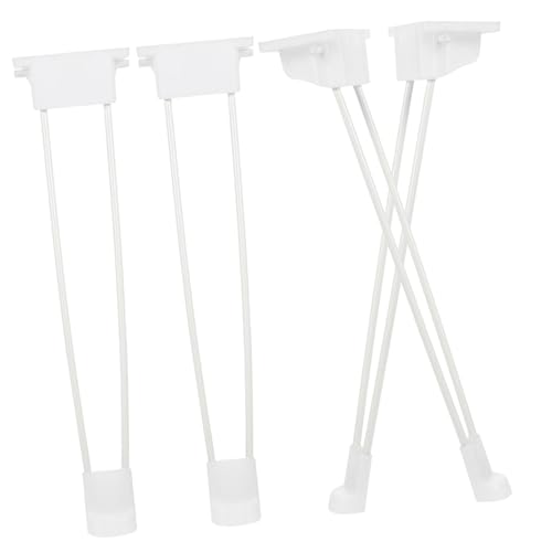 FONDOTIN 4 Stück Haarnadel Tischbeine Klappbar aus Robustem Eisen rutschfest und Stabil für DIY Couchtisch Schreibtisch und Nachtisch Platzsparend Modernes Metallgestell von FONDOTIN