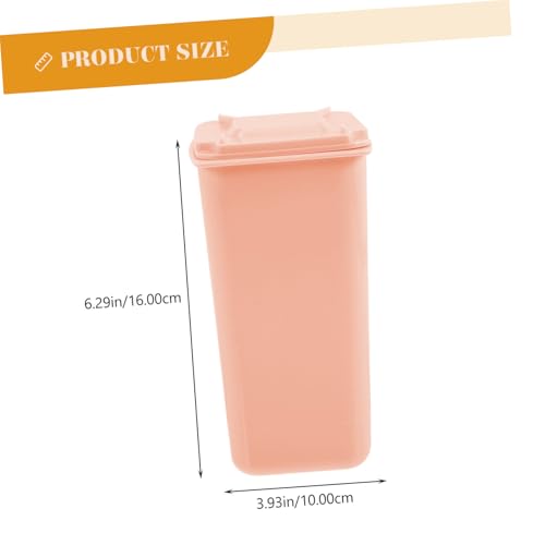 FONDOTIN 4 Stück Kleiner Desktop mülleimer mit Deckel Kompakter Schreibtisch abfalleimer in Weiß Rosa Gelb Blau Platzsparend für Büro Schminktisch Badezimmer Tischorganisation von FONDOTIN