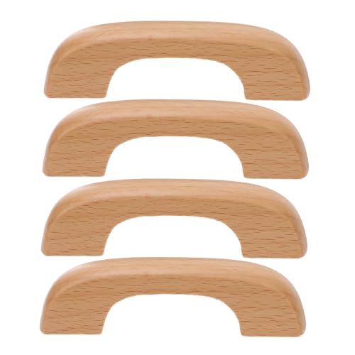 FONDOTIN 4 Stück Massivholz Möbelgriff Buche Lackiert Lochabstand Schrankgriffe für Schrank Schublade Kleiderschrank Moderner Minimalistischer Türgriff mit Komfortabler Form FONDOTIN 4 Stück Massivholz Möbelgriff Buche Lackiert Lochabstand Schrankgriffe für Schrank Schublade Kleiderschrank Moderner Minimalistischer Türgriff mit Komfortabler Form von FONDOTIN