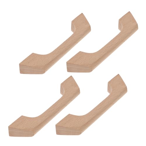 FONDOTIN 4 Stück Moderner Massivholz Schrankgriff Glatte Oberfläche Ergonomisch Geformt Robuste Möbelgriffe für Küchenschränke Kommoden und Kleiderschränke Inklusive Schrauben für Einfache FONDOTIN 4 Stück Moderner Massivholz Schrankgriff Glatte Oberfläche Ergonomisch Geformt Robuste Möbelgriffe für Küchenschränke Kommoden und Kleiderschränke Inklusive Schrauben für Einfache von FONDOTIN