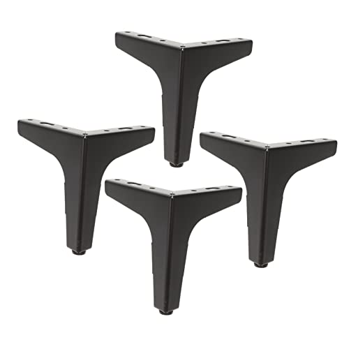 FONDOTIN 4 Stück Möbelfüße Triangular Cabinet Feet Robustem Höhenverstellbare Möbelbeine für Schrank Sofa Tisch und DIY Projekte Schwarz Stabil und Langlebig von FONDOTIN
