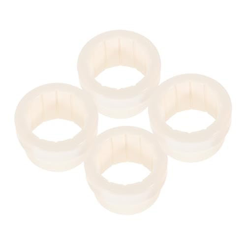 FONDOTIN 4 Stück Pool Schirm Stabilisator Adapter Gewindeadapter Hülsen für Schirmstangen Windfeste Pool Sonnenschirmhalterung Stabile Outdoor Befestigung Weiß von FONDOTIN