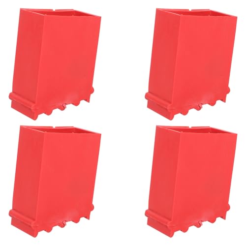 FONDOTIN 4 Stück Rutschfeste Leiterfußpads aus Verschleißfestem Gummi für Stabile Trittsicherheit und Schutz Kompatibel mit Gängigen Leitern Einfache Selbstmontage Langlebige von FONDOTIN