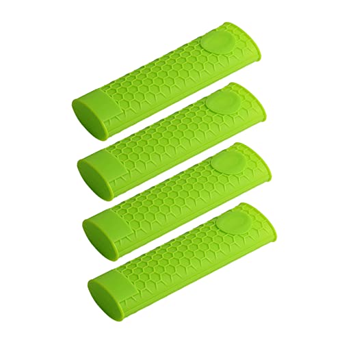 FONDOTIN 4 Stück Silikon Topfgriff Hitzebeständig Rutschfest Topfgriffschutzhülle Teiliges Topfgriff Sleeve für Gusseisenpfannen und Bratpfannen Candy Grün FONDOTIN 4 Stück Silikon Topfgriff Hitzebeständig Rutschfest Topfgriffschutzhülle Teiliges Topfgriff Sleeve für Gusseisenpfannen und Bratpfannen Candy Grün von FONDOTIN