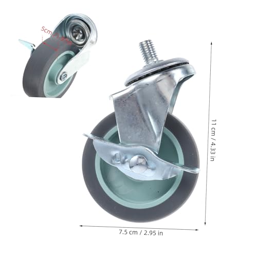 FONDOTIN 4 Stück Stem Casters mit Bremse Tpr Gewindebolzen Möbelrollen für Schränke Tische und Stühle Drehbar Einfach Montierbar Langlebig und Vielseitig FONDOTIN 4 Stück Stem Casters mit Bremse Tpr Gewindebolzen Möbelrollen für Schränke Tische und Stühle Drehbar Einfach Montierbar Langlebig und Vielseitig von FONDOTIN