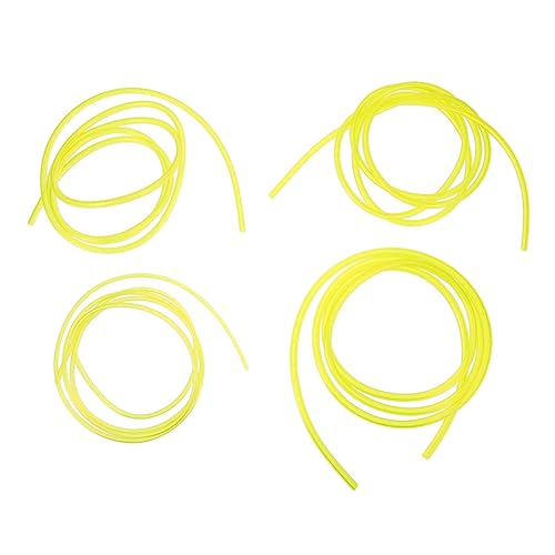 FONDOTIN 4 Stück Teiliges Benzinschlauch für Kettensägen und Gartengeräte Ölbeständige Kraftstoffleitungen Lang Widerstandsfähig gegen Rissbildung und Verhärtung Geeignet für Kleine von FONDOTIN