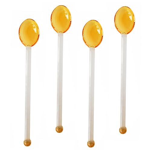 FONDOTIN 4 Stück Teiliges Hitzebeständige Glaslöffel mit Extra Langem Griff Klarer Dessert und Kaffeelöffel Langlebig Lebensmittelecht Geeignet für Kaffee Joghurt und Sirup FONDOTIN 4 Stück Teiliges Hitzebeständige Glaslöffel mit Extra Langem Griff Klarer Dessert und Kaffeelöffel Langlebig Lebensmittelecht Geeignet für Kaffee Joghurt und Sirup von FONDOTIN