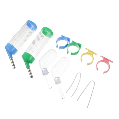 FONDOTIN 4 Stück Teiliges Kleine Haustier Trinkflaschen mit Auslaufsicherer Kugelventilöffnung Transparenter Wasserspender für Kaninchen Meerschweinchen Hamster und Kleine Nager FONDOTIN 4 Stück Teiliges Kleine Haustier Trinkflaschen mit Auslaufsicherer Kugelventilöffnung Transparenter Wasserspender für Kaninchen Meerschweinchen Hamster und Kleine Nager von FONDOTIN