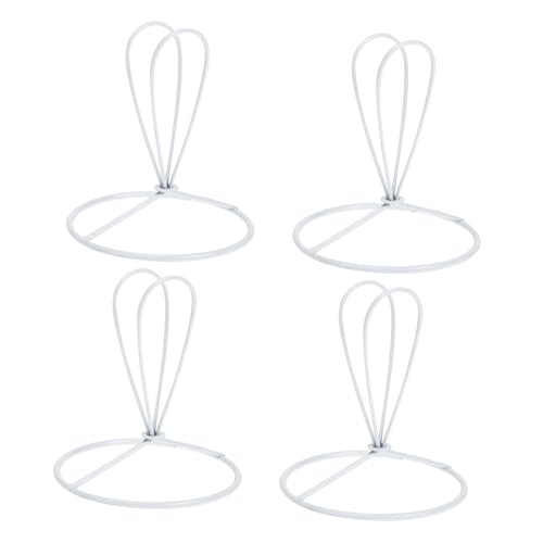 FONDOTIN 4 Stück Teiliges Lampenschirmgestell aus Solidem Eisen Konische Form mit Metallring DIY Lampenschirmhalter für Tischlampe Stehlampe und Kronleuchter Langlebig und Vielseitig für von FONDOTIN