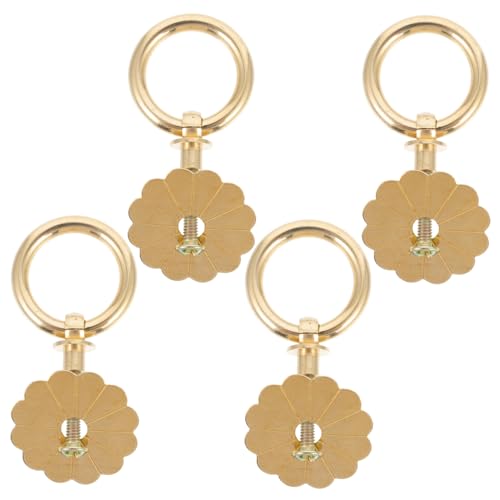 FONDOTIN 4 Stück Teiliges Messing Möbelgriff mit Goldenem Ringgriff für Holzboxen Korrosionsbeständig Robust und Elegant Passende Möbelgriffe für Schränke und Kleiderschränke FONDOTIN 4 Stück Teiliges Messing Möbelgriff mit Goldenem Ringgriff für Holzboxen Korrosionsbeständig Robust und Elegant Passende Möbelgriffe für Schränke und Kleiderschränke von FONDOTIN
