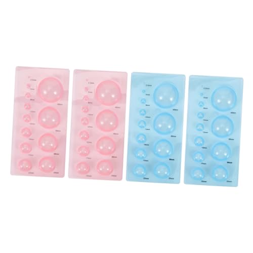 FONDOTIN 4 Stück Teiliges Paper Quilling Mould Set Halbkuppel Abs DIY Papierbastelwerkzeug für Blumentopf Blütenblätter Figuren Leicht Kompakt Langlebig für Kreative Papierkunst von FONDOTIN