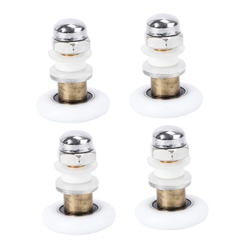 FONDOTIN 4 Stück Teiliges Premium Duschtür Glas Schiebetür Ersatzteile für Duschkabine Leicht zu Montierende Langlebige Badezimmer Glasschiebetür Laufrollen FONDOTIN 4 Stück Teiliges Premium Duschtür Glas Schiebetür Ersatzteile für Duschkabine Leicht zu Montierende Langlebige Badezimmer Glasschiebetür Laufrollen von FONDOTIN