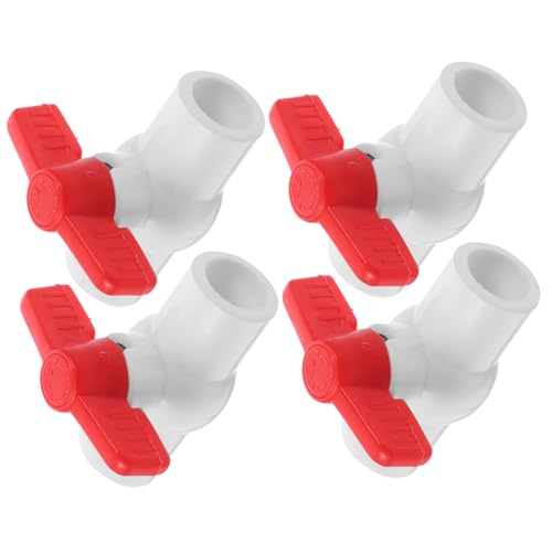 FONDOTIN 4 Stück Teiliges Pvc kugelhahn Langlebiges Absperrventil für Kaltwasserleitung und Bewässerungssysteme Einfache Wasserflusskontrolle Kompatibel mit Standardanschlüssen FONDOTIN 4 Stück Teiliges Pvc kugelhahn Langlebiges Absperrventil für Kaltwasserleitung und Bewässerungssysteme Einfache Wasserflusskontrolle Kompatibel mit Standardanschlüssen von FONDOTIN
