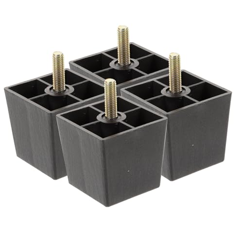 FONDOTIN 4 Stück Teiliges Quadratisches Möbelfuß Erhöhte Möbelbeine aus Robustem Material Stabile Ersatzfüße für Sofa Bett Schrank Vielseitig Einsetzbar Einfache Montage für Stauraum FONDOTIN 4 Stück Teiliges Quadratisches Möbelfuß Erhöhte Möbelbeine aus Robustem Material Stabile Ersatzfüße für Sofa Bett Schrank Vielseitig Einsetzbar Einfache Montage für Stauraum von FONDOTIN