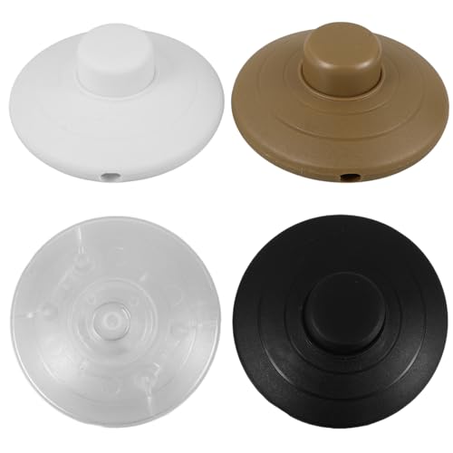 FONDOTIN 4 Stück Teiliges Rund für Stehlampe Robustes Fußpedal mit Einfachem Einbau Geeignet für Lampensteuerung Bedienbar per Fuß oder Hand Langlebig und Vielseitig für Zuhause und Büro von FONDOTIN