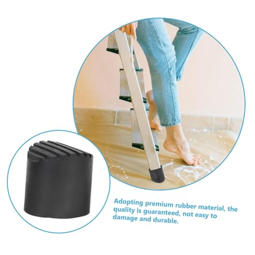 FONDOTIN 4 Stück Teiliges Rutschfeste Gummi leiterfüße mit Verdicktem Schutz Langlebige Leiterfußkappen für Stabile Standfestigkeit Kompatibel mit Teleskopleitern für Sichere Nutzung im FONDOTIN 4 Stück Teiliges Rutschfeste Gummi leiterfüße mit Verdicktem Schutz Langlebige Leiterfußkappen für Stabile Standfestigkeit Kompatibel mit Teleskopleitern für Sichere Nutzung im von FONDOTIN