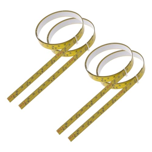 FONDOTIN 4 Stück Teiliges Selbstklebendes Maßband aus Stahl Doppelseitige Einteilung Selbsthaftendes Klebe-maßband für Werkbank Handwerk Präzise Wiederverwendbar Robustes FONDOTIN 4 Stück Teiliges Selbstklebendes Maßband aus Stahl Doppelseitige Einteilung Selbsthaftendes Klebe-maßband für Werkbank Handwerk Präzise Wiederverwendbar Robustes von FONDOTIN