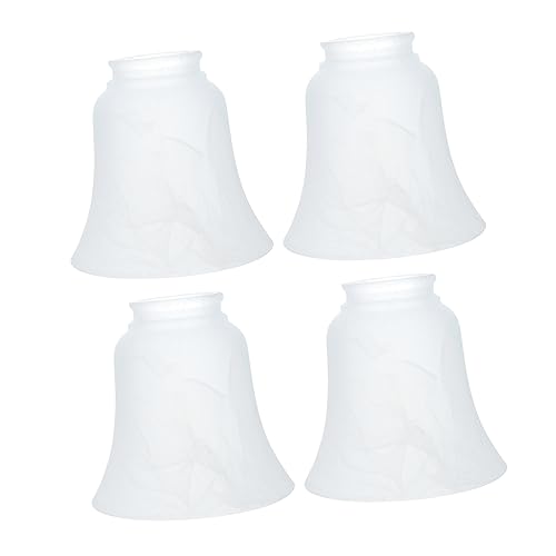 FONDOTIN 4 Stück Teiliges Set Lampenschirm Mattiertem Dekorative Lampenabdeckung für Tisch Wand und Deckenleuchten Installieren Eleganter Lampenschirm für Warmes Diffuses Licht von FONDOTIN