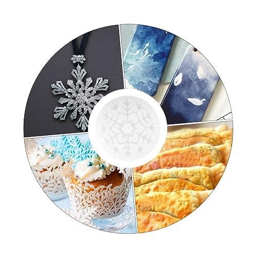 FONDOTIN 4 Stück Teiliges Silikonform für Schmuckherstellung Zufällige Schneeflocken Muster Geeignet für DIY Dekorationen Harz Kerzen und Mehr FONDOTIN 4 Stück Teiliges Silikonform für Schmuckherstellung Zufällige Schneeflocken Muster Geeignet für DIY Dekorationen Harz Kerzen und Mehr von FONDOTIN