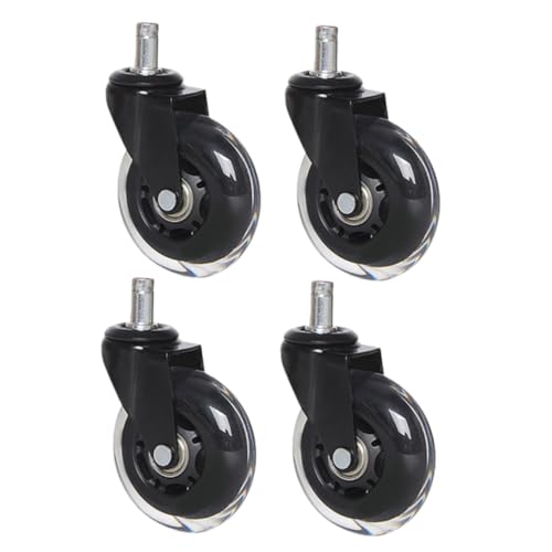 FONDOTIN 4 Stück Teiliges Transparente PU Möbelrollen Möbel pulley räder Geräuscharm Verschleißfest Sanft für Parkett und Hartböden Einfache Montage Passend für Bürostühle und Schränke FONDOTIN 4 Stück Teiliges Transparente PU Möbelrollen Möbel pulley räder Geräuscharm Verschleißfest Sanft für Parkett und Hartböden Einfache Montage Passend für Bürostühle und Schränke von FONDOTIN