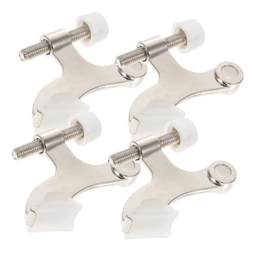 FONDOTIN 4 Stück Teiliges Verstellbares Türscharnierstopper aus Robuster Zinklegierung mit Gummipuffer Stoßdämpfend und Langlebig Geeignet für Haus Büro Kindergarten und Supermarkt von FONDOTIN