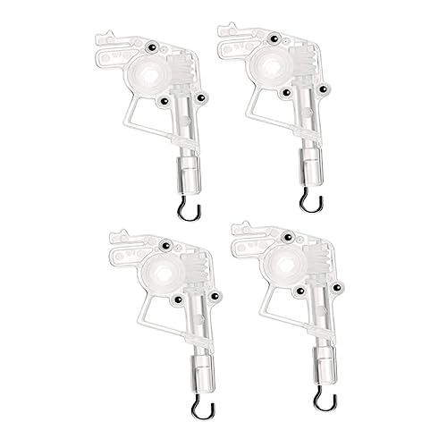 FONDOTIN 4 Stück Teiliges Wand Tilter für Jalousien Hexagonaler Kunststoff Wanddrehmechanismus Transparent Robust Einfache Installation Geeignet als Ersatz Zubehör für Horizontale von FONDOTIN