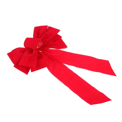 FONDOTIN 4 Stück Teiliges Weihnachtsbaum Deko aus Roter Doppellagigem Große Schleifen Kreative und Wiederverwendbare Weihnachtsdekoration für Festliche Wohnraumgestaltung von FONDOTIN