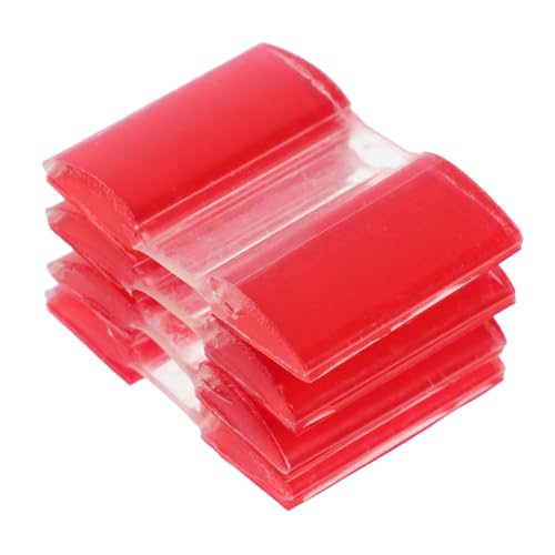 FONDOTIN 4 Stück Transparente Acryl Scharniere Selbstklebend Flexible Mini Klappscharnier für Schranktüren Schmuckboxen Verstellbare Winkel Robust und Klar für Vielseitige Verwendung von FONDOTIN
