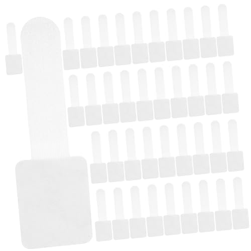 FONDOTIN 40 Stück Selbstklebende Kabelhalter aus Wiederverwendbare Kabelbinder Klettband Starke Befestigung für USB Strom und Datenkabel Strapazierfähiger Kabelorganizer für Schreibtisch von FONDOTIN