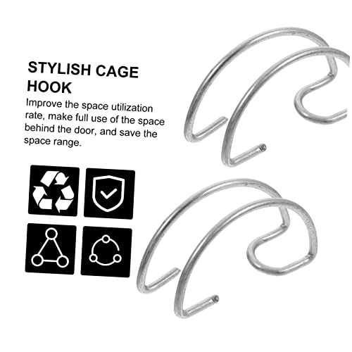 FONDOTIN 40 Stück Türhaken aus Langlebige Einfache Metallhaken für Haustierkäfige Platzsparende Rostfreie Türhaken für Zucht und Käfigtüren FONDOTIN 40 Stück Türhaken aus Langlebige Einfache Metallhaken für Haustierkäfige Platzsparende Rostfreie Türhaken für Zucht und Käfigtüren von FONDOTIN