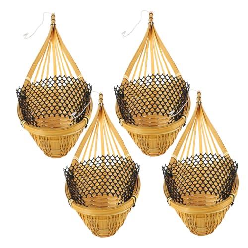 FONDOTIN 4stücke Hängende Pflanzenträger Aus Und Metall Geflochtene Blumenkörbe Für Heimgebrauch Dekorative Wandbehälter Und Hängekörbe Für Pflanzen FONDOTIN 4stücke Hängende Pflanzenträger Aus Und Metall Geflochtene Blumenkörbe Für Heimgebrauch Dekorative Wandbehälter Und Hängekörbe Für Pflanzen von FONDOTIN