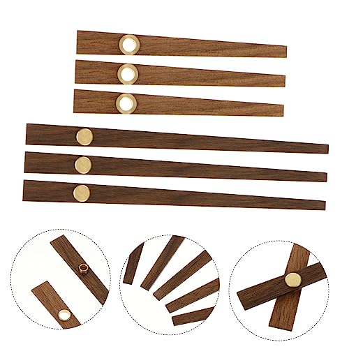 FONDOTIN 5 Sätze Holz Uhrzeiger DIY Ersatz Zeiger Uhrwerk Teile Basteln Wanduhr Mechanismus Zubehör Klassisch Langlebig Einfach zu Montieren Kompatibel für Quarz Wanduhren und von FONDOTIN
