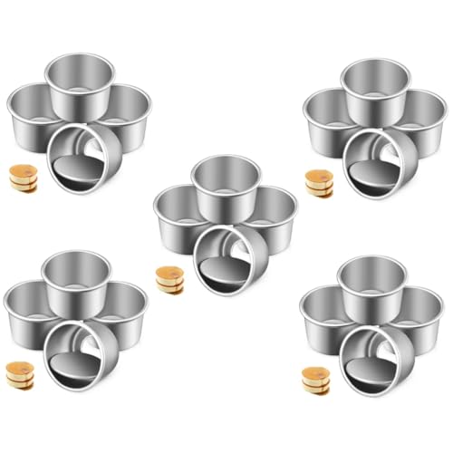 FONDOTIN 5 Sätze Runde Kuchenformen Teiliges Mit Abnehmbarem Boden Aus Aluminiumlegierung Kleine Backformen Für Käsekuchen Mousse Und Für Festlichkeiten Und Familientreffen 4 Stücke * 5 FONDOTIN 5 Sätze Runde Kuchenformen Teiliges Mit Abnehmbarem Boden Aus Aluminiumlegierung Kleine Backformen Für Käsekuchen Mousse Und Für Festlichkeiten Und Familientreffen 4 Stücke * 5 von FONDOTIN