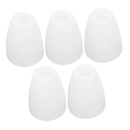 FONDOTIN 5 Stück Flache Kunststoff lampenschirme Ersatz Lampenschirm für Tisch Stehleuchten Dekorative Leuchtenschirme mit Mittlerem Einfach zu Montieren Langlebig und Lichtdurchlässig von FONDOTIN