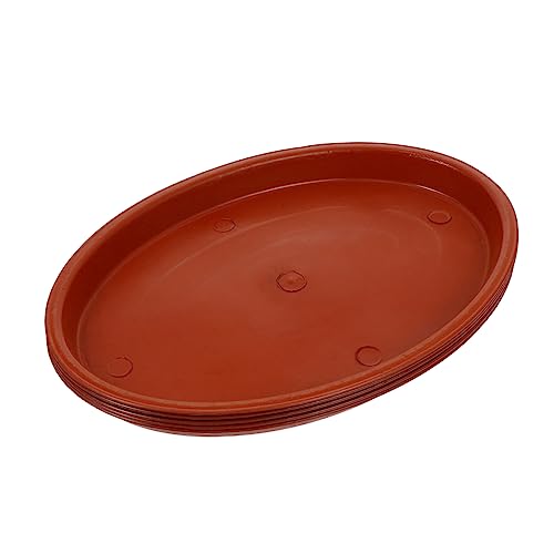 FONDOTIN Ovale Blumentopf-tabletts 5 Stück Kunststoff-blumentopf-wassertablett Für Pflanzen Im Freien von FONDOTIN