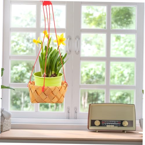 FONDOTIN 5 Stück Kunststoff Blumentopf Haken Pflanzenhalter Garten Zubehör Selbsthaftend Vielseitig für Balkon Büro und Einfache Robust und Dekorativ von FONDOTIN