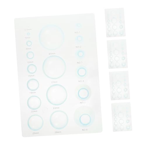 FONDOTIN 5 Stück Papiervorlage Quilling-Form aus Kunststoff Quilling-Board Quilling Kit Quilling-Form aus Papier Quilling-Miniform Quilling Kuppelform Quilling-Papier Plastik Himmelblau von FONDOTIN