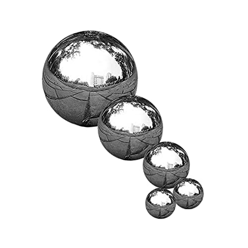 FONDOTIN 5 Stück Spiegel Polierter Ball Außen Glänzend Spiegelkugeln Für Den Garten Hängend Große Gartenkugeln Spiegelkugeln Garten Gartenkugeln Dekorativ Groß Rasen Rostfreier Stahl Silver FONDOTIN 5 Stück Spiegel Polierter Ball Außen Glänzend Spiegelkugeln Für Den Garten Hängend Große Gartenkugeln Spiegelkugeln Garten Gartenkugeln Dekorativ Groß Rasen Rostfreier Stahl Silver von FONDOTIN