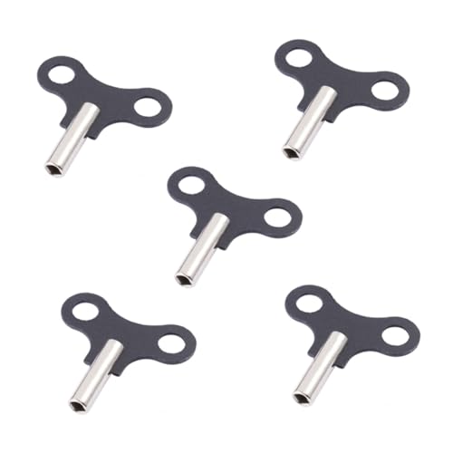 FONDOTIN 5 Stück Teiliges Aufziehschlüssel für Holzuhren Stahlmaterial Robust und Verschleißfest Geeignet für Vierkantschnitt Uhrwerk für Reparatur und Wanduhr Aufzug von FONDOTIN