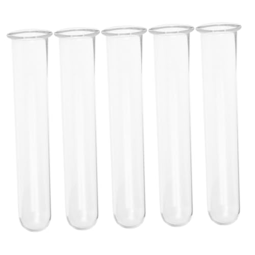 FONDOTIN 5 Stück Teiliges Hydroponik Reagenzglas Transparente Pflanzvase aus Dekorative Propagation Tubes für Zimmerpflanzen Tischdeko Flexibel Einsetzbar für Büro und Zuhause von FONDOTIN