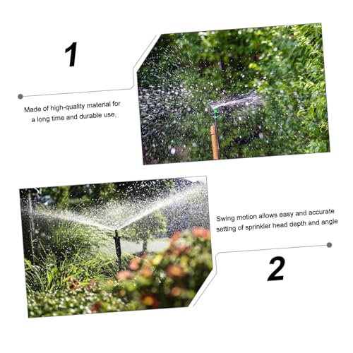 FONDOTIN 5 Stück Teiliges PE Sprinkler Ersatzteile mit Außengewinde Universeller Schwenkgelenk Sprinkleranschluss für Rasenbewässerung Drehbarer Haltungsarm Langlebiges Material Einfach von FONDOTIN