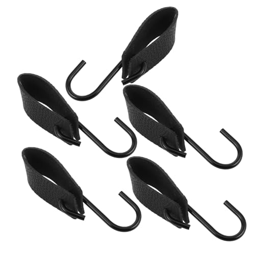 FONDOTIN 5 Stück Teiliges PU S Haken für Kleidung und Taschen Multifunktional Platzsparend für Büro Küche Badezimmer Schlafzimmer Camping und Outdoor Einsatz Schwarzes Metall Design FONDOTIN 5 Stück Teiliges PU S Haken für Kleidung und Taschen Multifunktional Platzsparend für Büro Küche Badezimmer Schlafzimmer Camping und Outdoor Einsatz Schwarzes Metall Design von FONDOTIN
