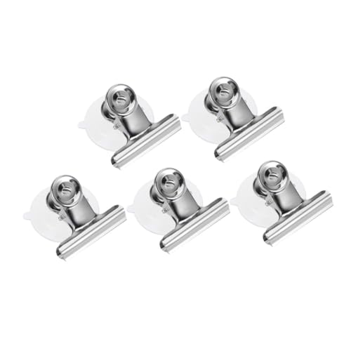 FONDOTIN 5 Stück Teiliges Saugnapf Clips Praktische Küchen Saugnapf Klammern für Bad und Küchenzubehör zum Anbringen von Handtüchern Notizen und FONDOTIN 5 Stück Teiliges Saugnapf Clips Praktische Küchen Saugnapf Klammern für Bad und Küchenzubehör zum Anbringen von Handtüchern Notizen und von FONDOTIN