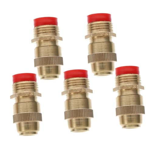 FONDOTIN 5 Stück Teiliges Verstellbare Messing Sprühdüse für Gartenschlauch Hochdruck Gartensprayer mit Einstellbarem Wasserfluss für Bewässerung und FONDOTIN 5 Stück Teiliges Verstellbare Messing Sprühdüse für Gartenschlauch Hochdruck Gartensprayer mit Einstellbarem Wasserfluss für Bewässerung und von FONDOTIN