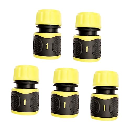 FONDOTIN 5 Stück Teiliges Wasserschlauchverbinder für Sprühdüsen Dichter Anschluss Einfache Installation Langlebige Gartenrohrkupplung Kompatibel mit Wasserrohren für Außenwasserhähne und von FONDOTIN