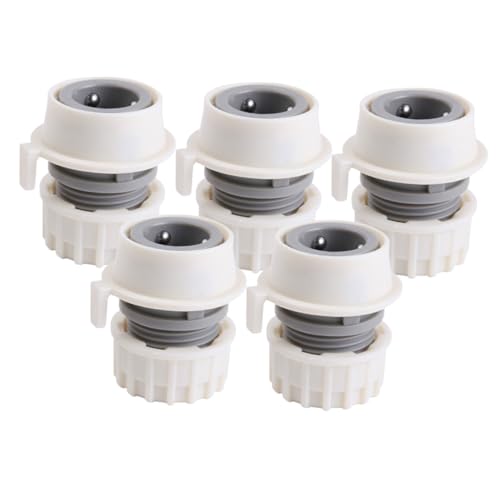 FONDOTIN 5 Stück Waschmaschinenanschlussadapter Schnellverbinder für Wasserhahn Robuster Schlauchadapter für Waschmaschinen und Geschirrspüler Hochdruckbeständig und Langlebig von FONDOTIN